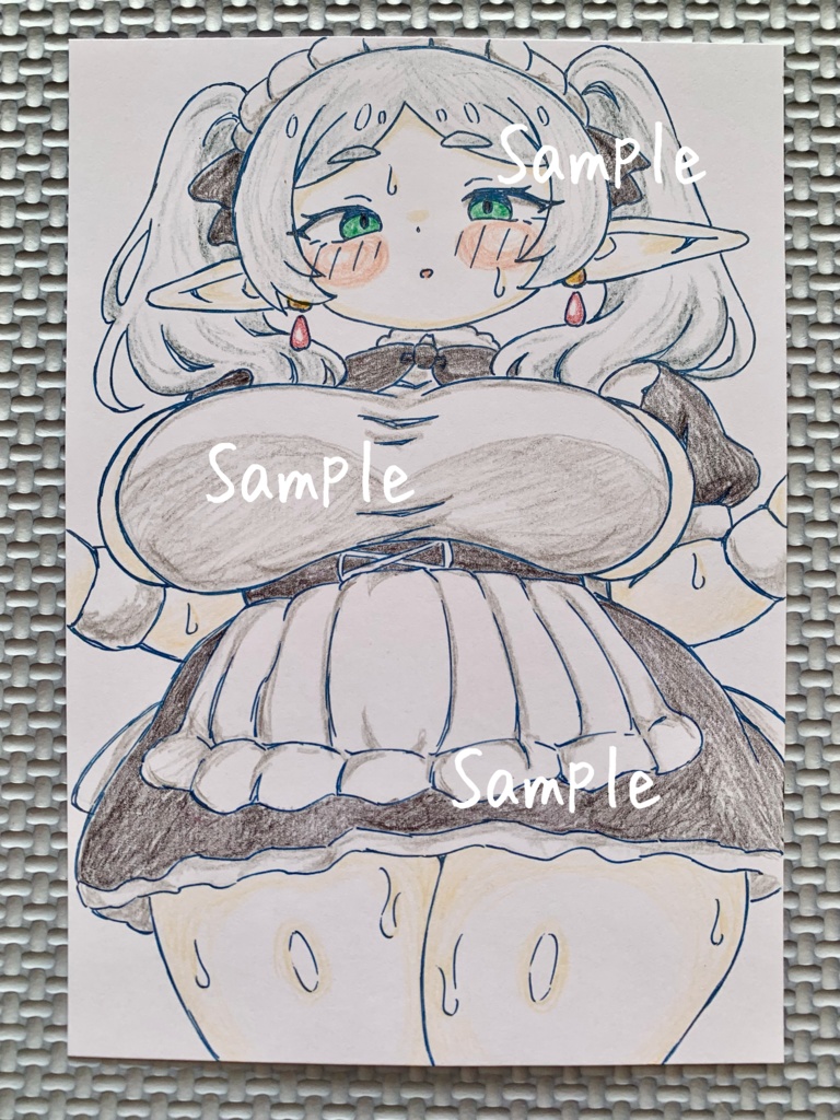 A6 原画＊同人＊アナログ 直筆イラスト 一点物 フリーレン メイド