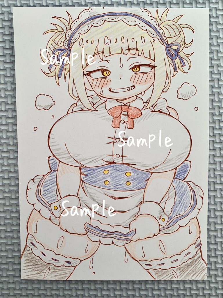 A6 原画＊同人＊アナログ 直筆イラスト 一点物 トガヒミコ メイド