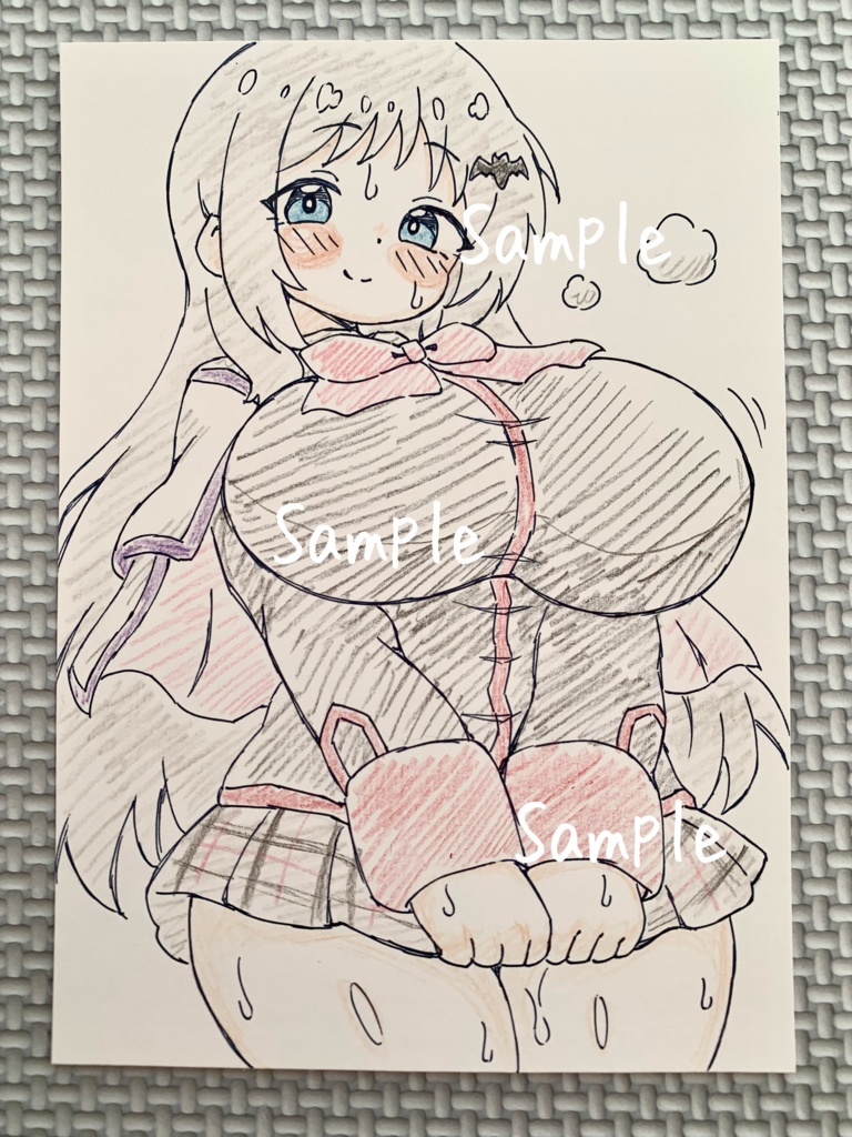 A6 原画＊同人＊アナログ 直筆イラスト 一点物 能美クドリャフカ