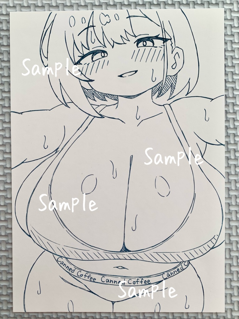 A6 原画＊オリジナル＊アナログ 直筆イラスト 一点物 下着