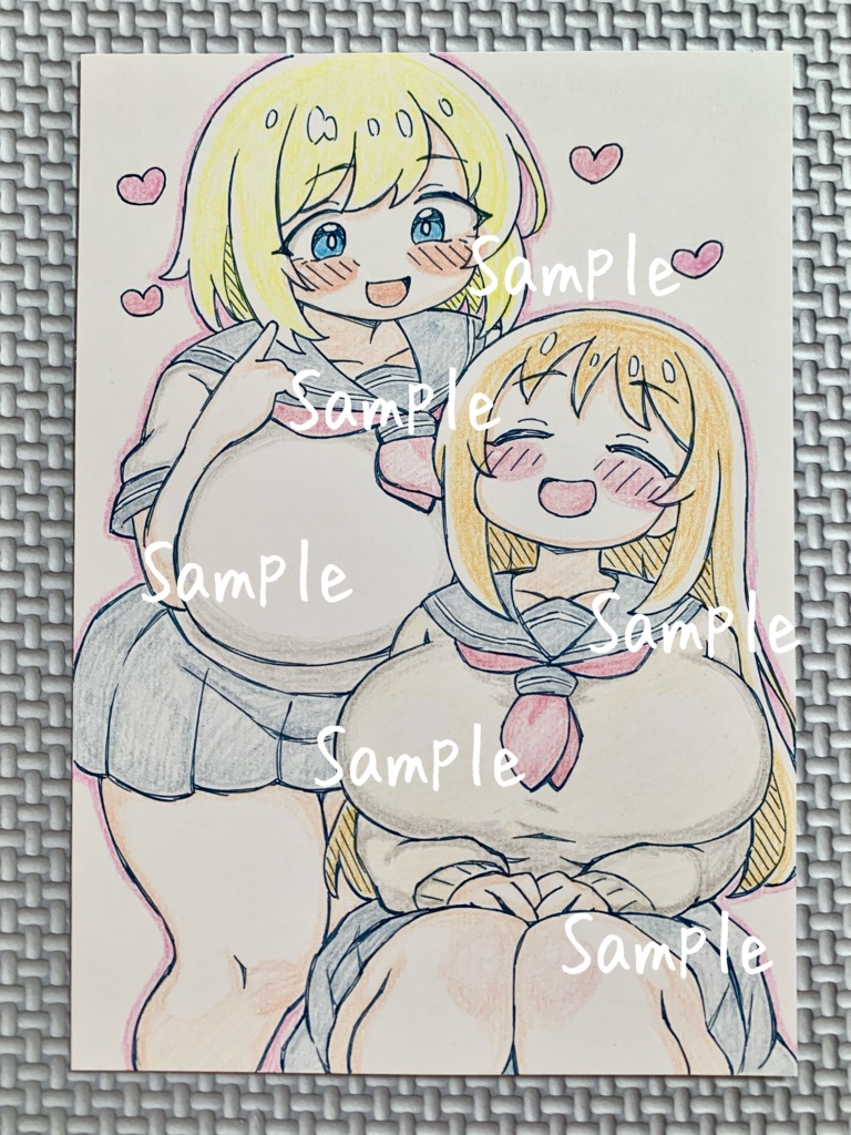 SALE★10枚セット★ A6 原画*オリジナル*アナログ 直筆イラスト 一点物 まとめ