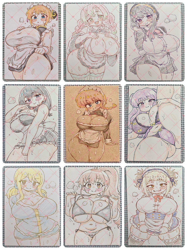 ★SALE★ 31枚セット*A6 原画*同人*アナログ 直筆イラスト 一点物 まとめ