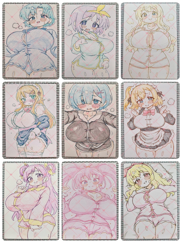 ★SALE★ 31枚セット*A6 原画*同人*アナログ 直筆イラスト 一点物 まとめ