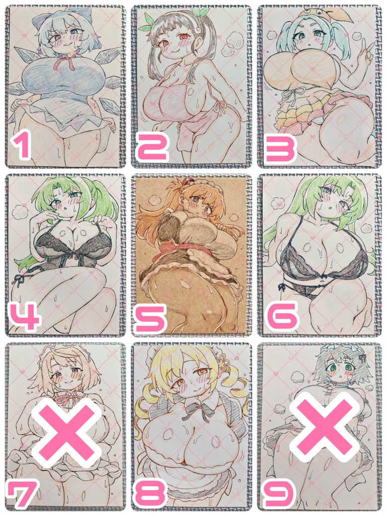 A6 原画＊同人＊アナログ 直筆イラスト 一点物 A