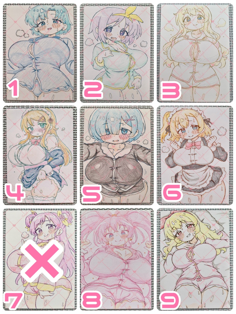 A6 原画＊同人＊アナログ 直筆イラスト 一点物 C