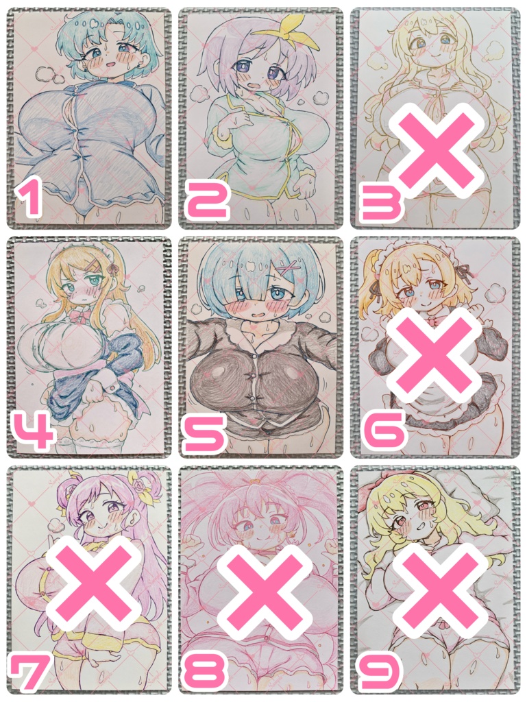 A6 原画＊同人＊アナログ 直筆イラスト 一点物 C