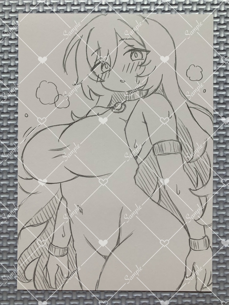 A6 ラフ画 鉛筆画*原画*オリジナル*アナログ 直筆イラスト 一点物 姫