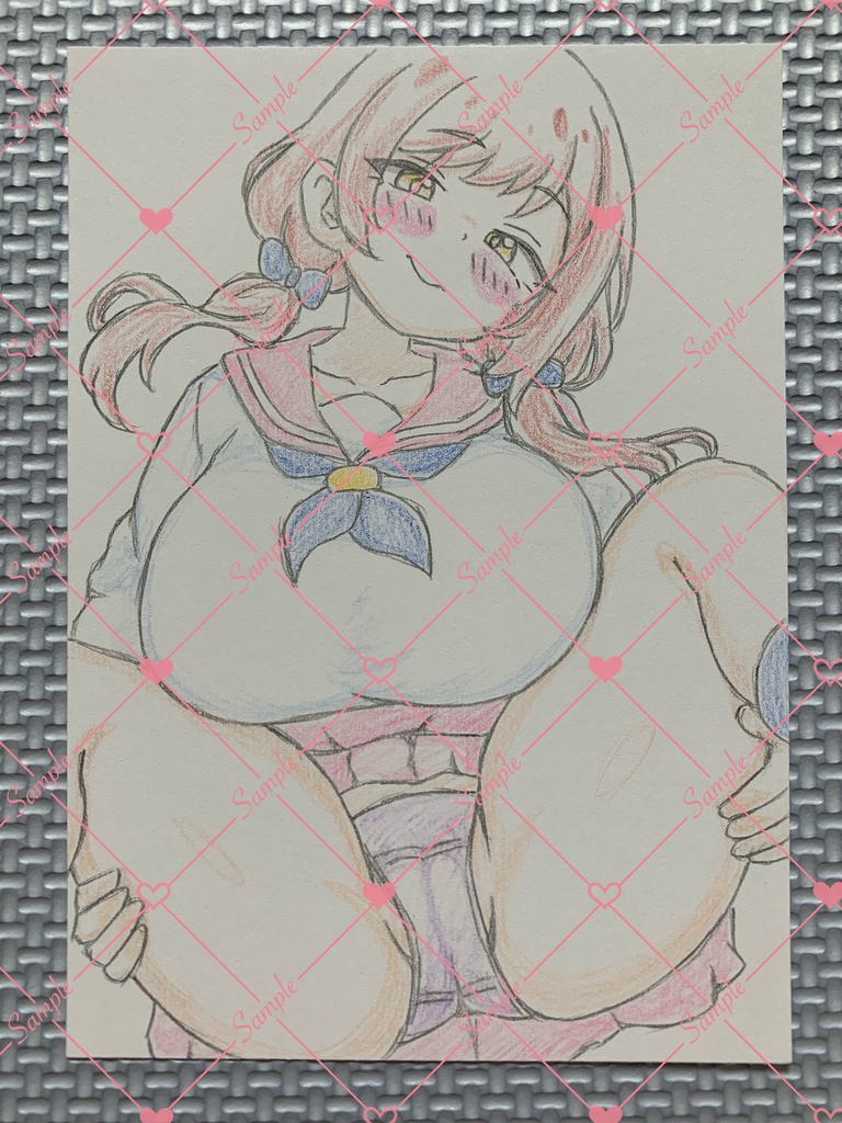 🌈セール🌈 A6 原画＊オリジナル＊アナログ 直筆イラスト 一点物 s76