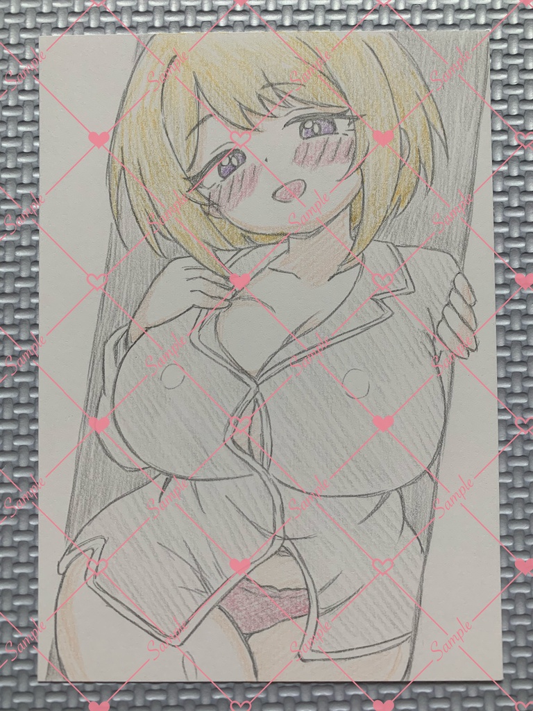 🌈セール🌈 A6 原画＊オリジナル＊アナログ 直筆イラスト 一点物 s77