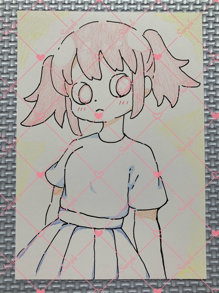 🌈セール🌈 A6 原画＊オリジナル＊アナログ 直筆イラスト 一点物 s125