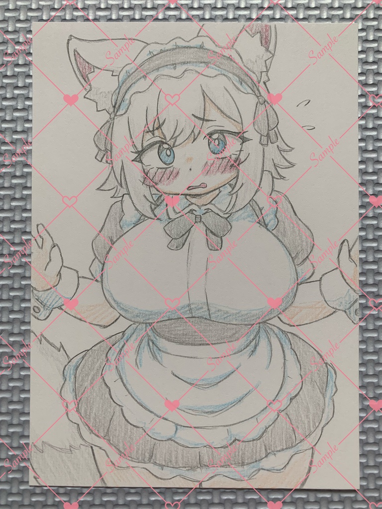 🌈セール🌈 A6 原画＊オリジナル＊アナログ 直筆イラスト 一点物 s144