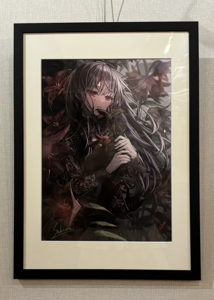 初個展『Ephemeral』展示作品 「黒百合」