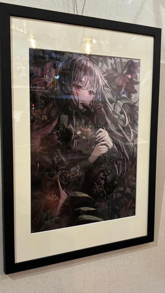 初個展『Ephemeral』展示作品 「黒百合」