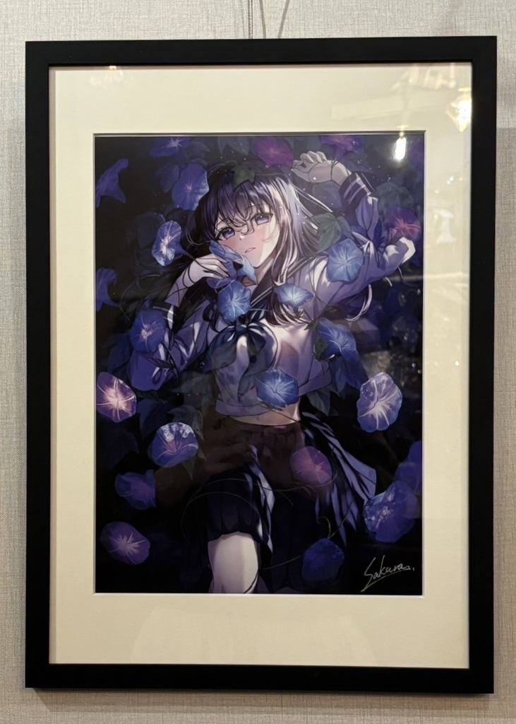初個展『Ephemeral』展示作品 「アサガオ」
