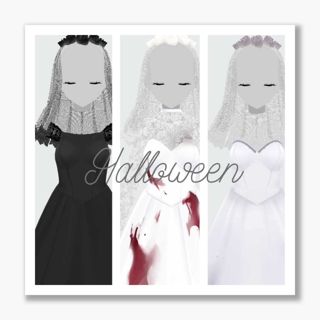 【VRoid】Halloween2021/Wedding