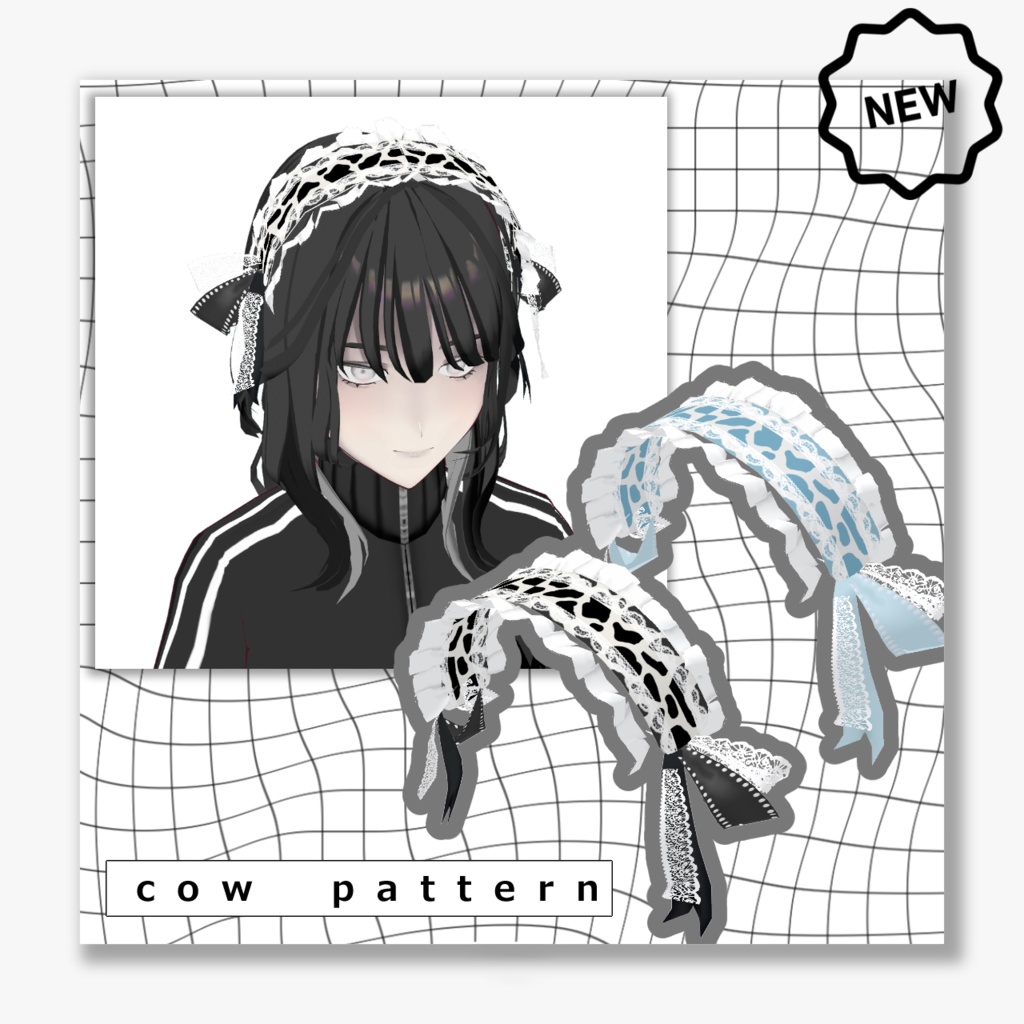 【VRoid】ヘッドドレス 7color