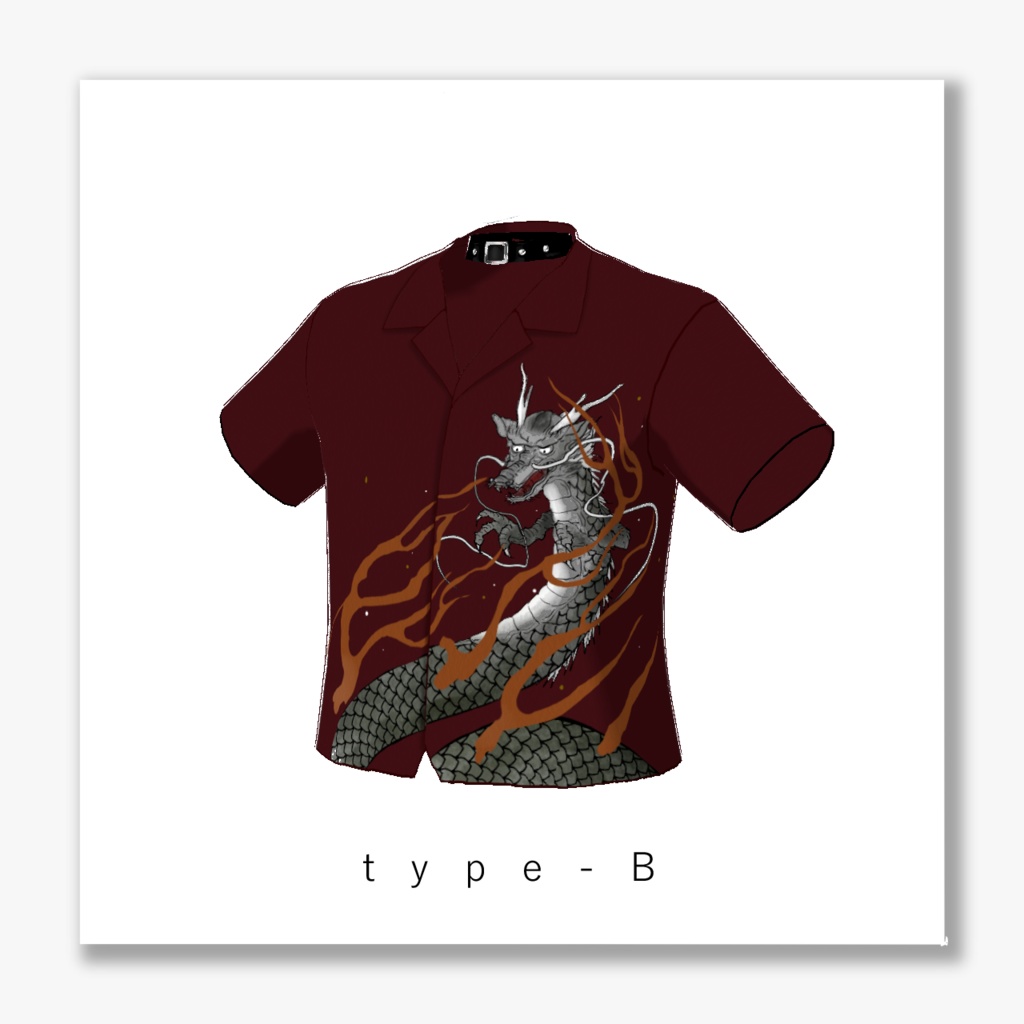 【VRoid】柄シャツ 2type