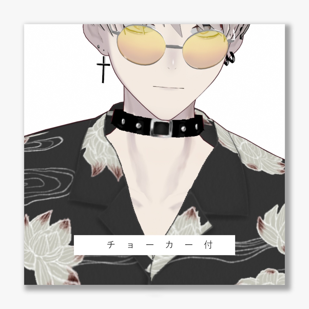 【VRoid】柄シャツ 2type