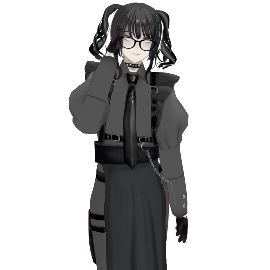 【VRoid】パンツスタイルメイド服