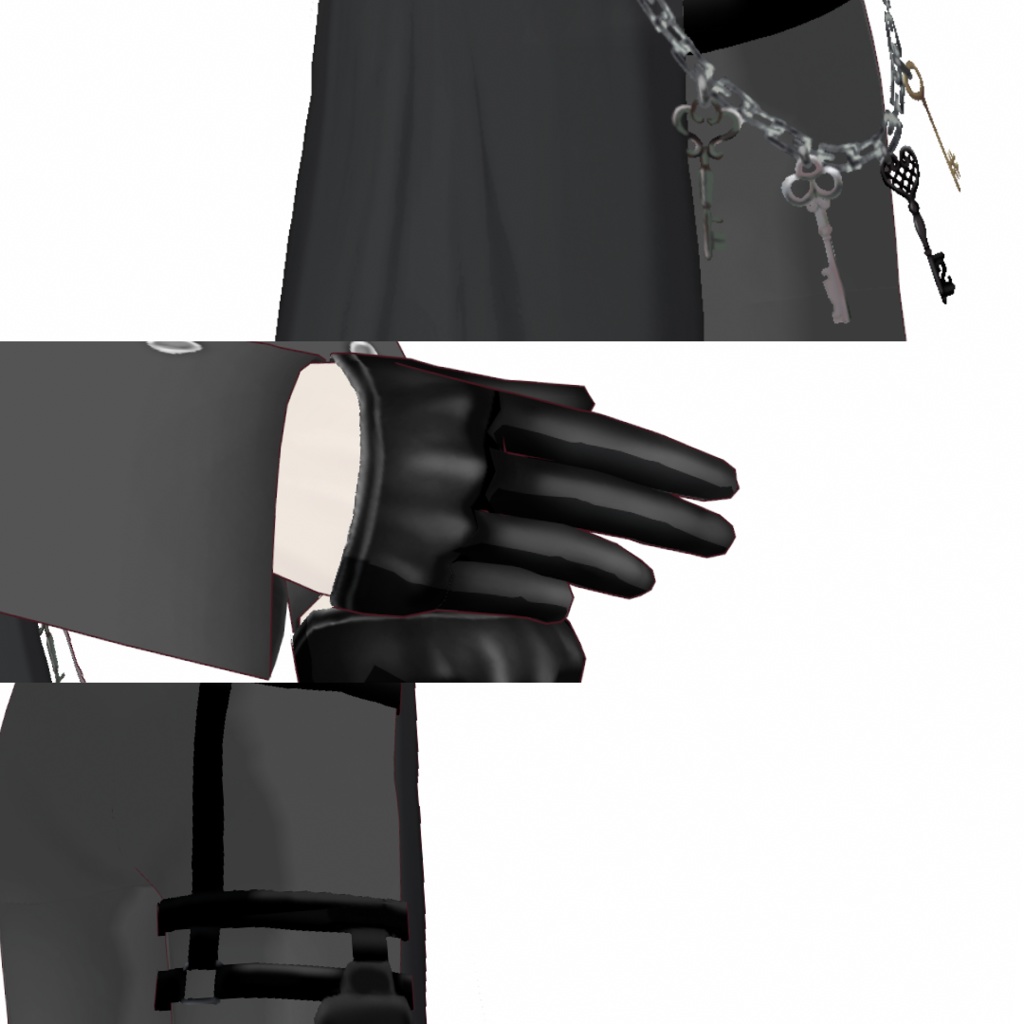 【VRoid】パンツスタイルメイド服