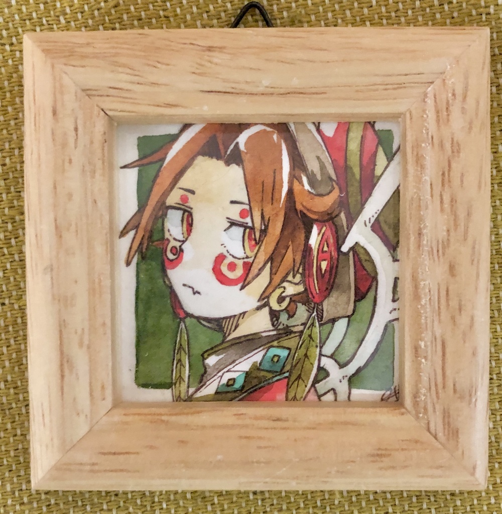 水彩ミニ原画 ハクサク