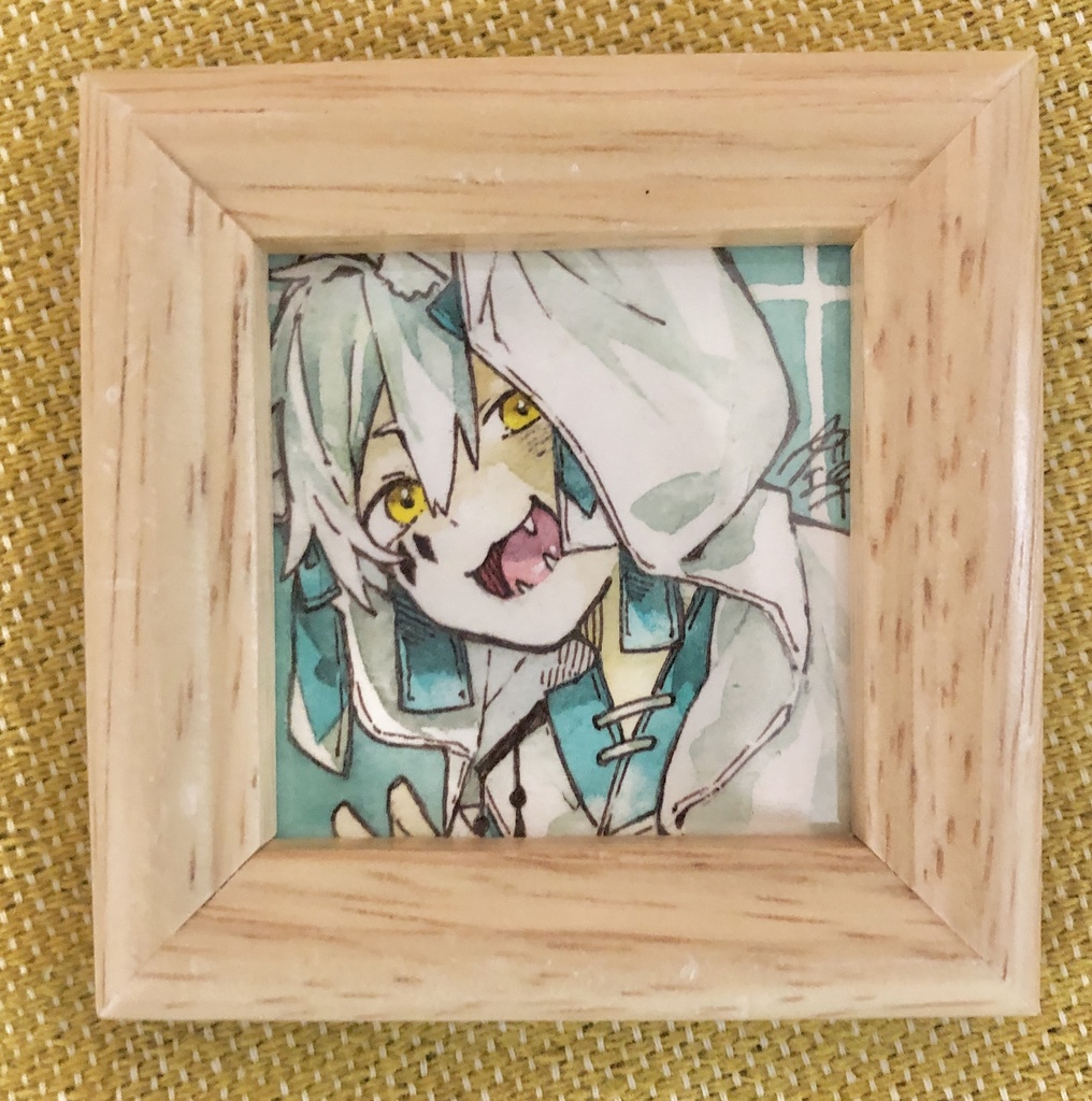 水彩ミニ原画 浅葱