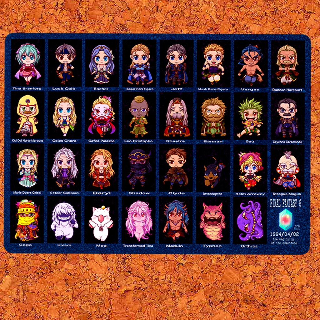 FF6⭐︎大集合!下敷き(B5/両面カラー)