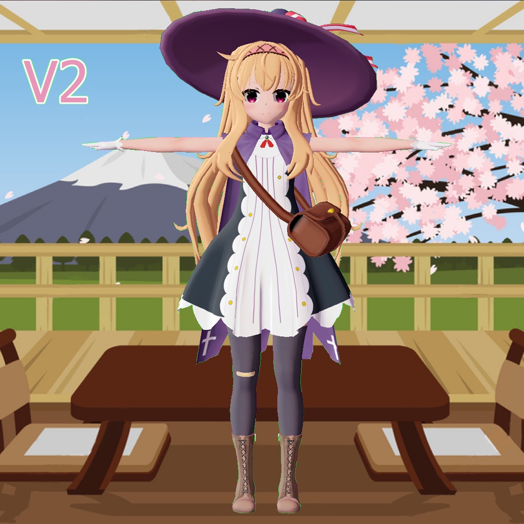 VRChat / VRM Little Witch Nobeta リトルウィッチノベタ