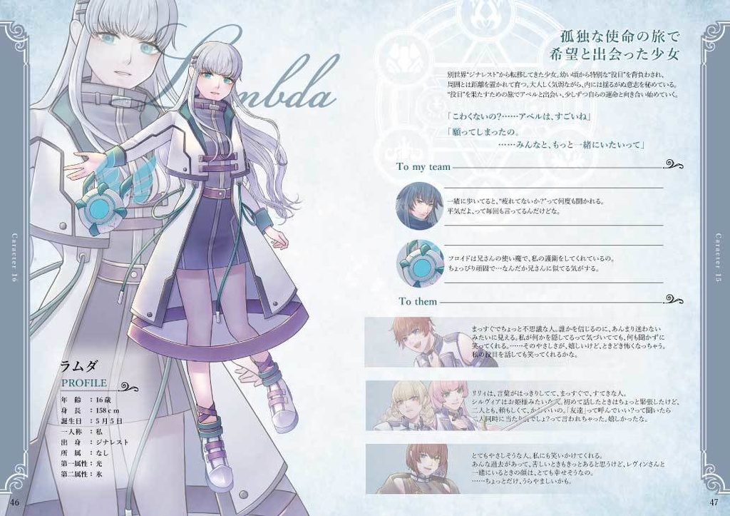 Land of Echoes キャラクターブック