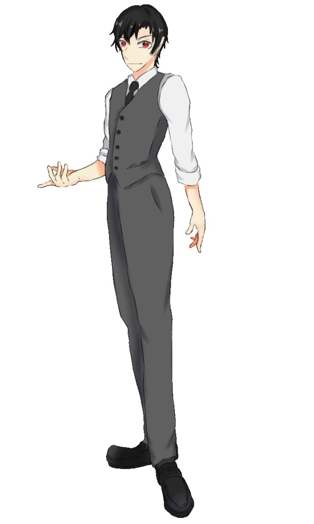 立ち絵素材_スーツ_男性【動く差分あり】