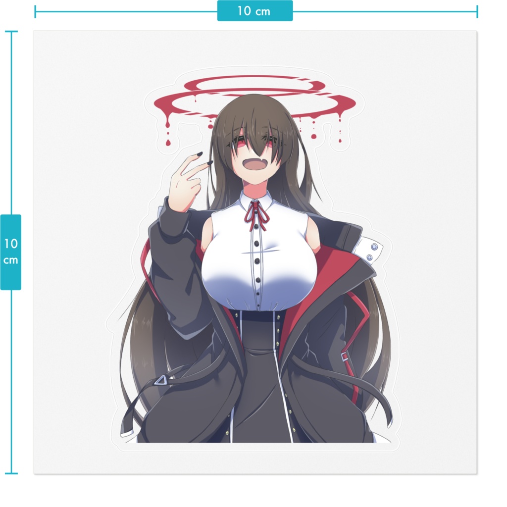 悪魔チワワちゃんクリアステッカー