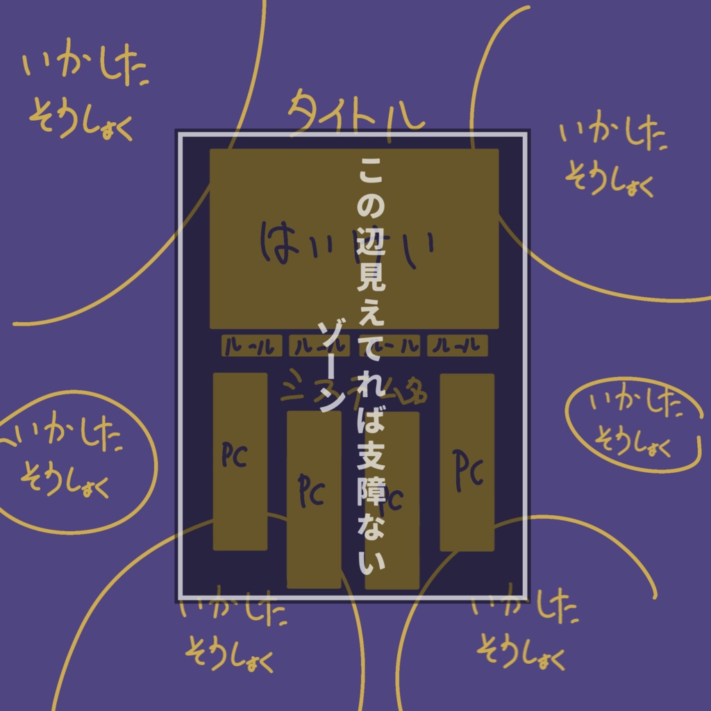【ココフォリア素材】この辺見えてれば支障ないゾーン
