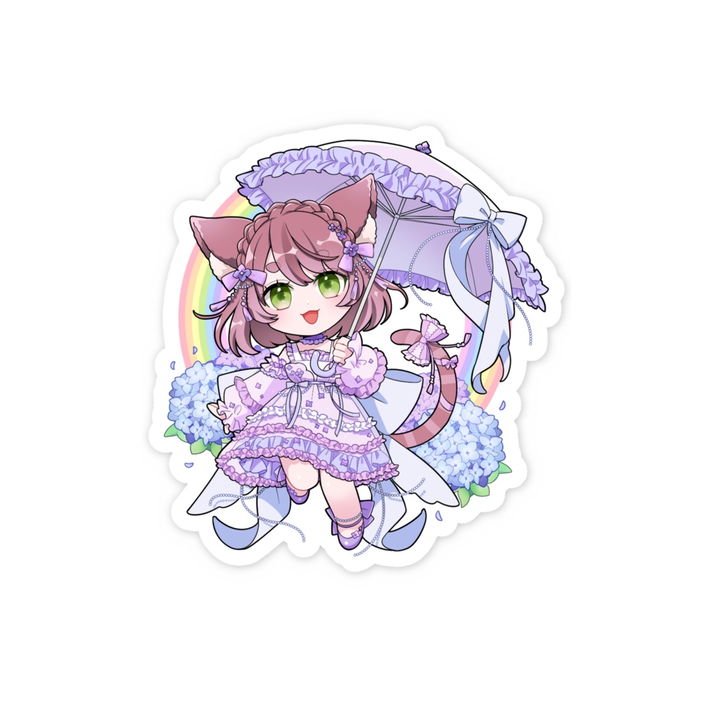 【雨宿つゆ2周年記念】ステッカーC