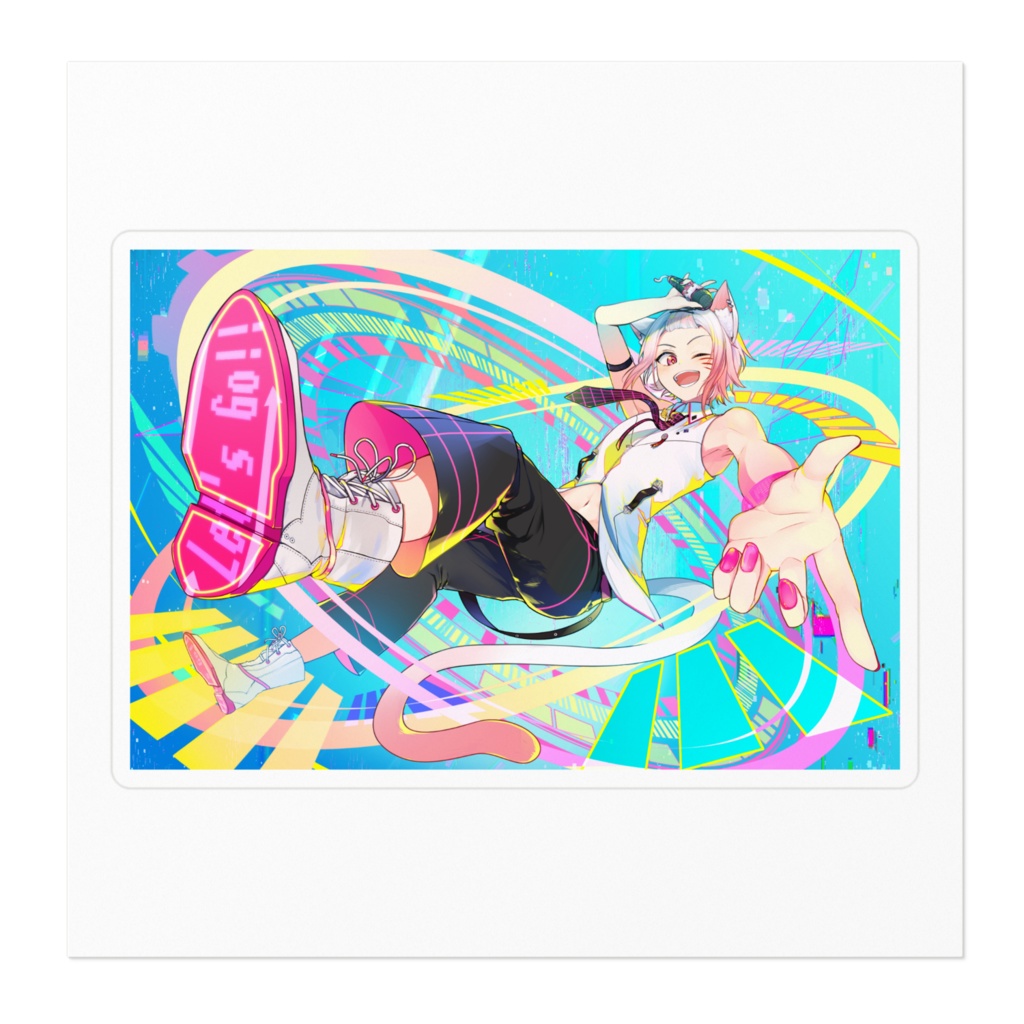 【ステッカー】三周年記念イラスト