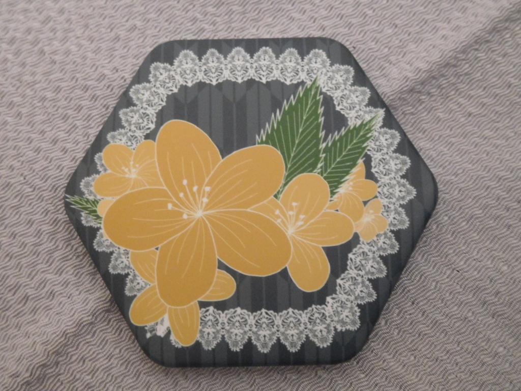 【やまぶき】お花の缶バッジ