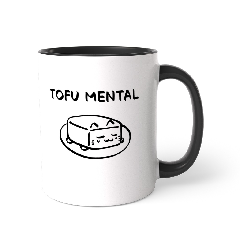 TOFU MENTAL CAT 《とうふメンタルねこ》ツートンカラーマグカップ