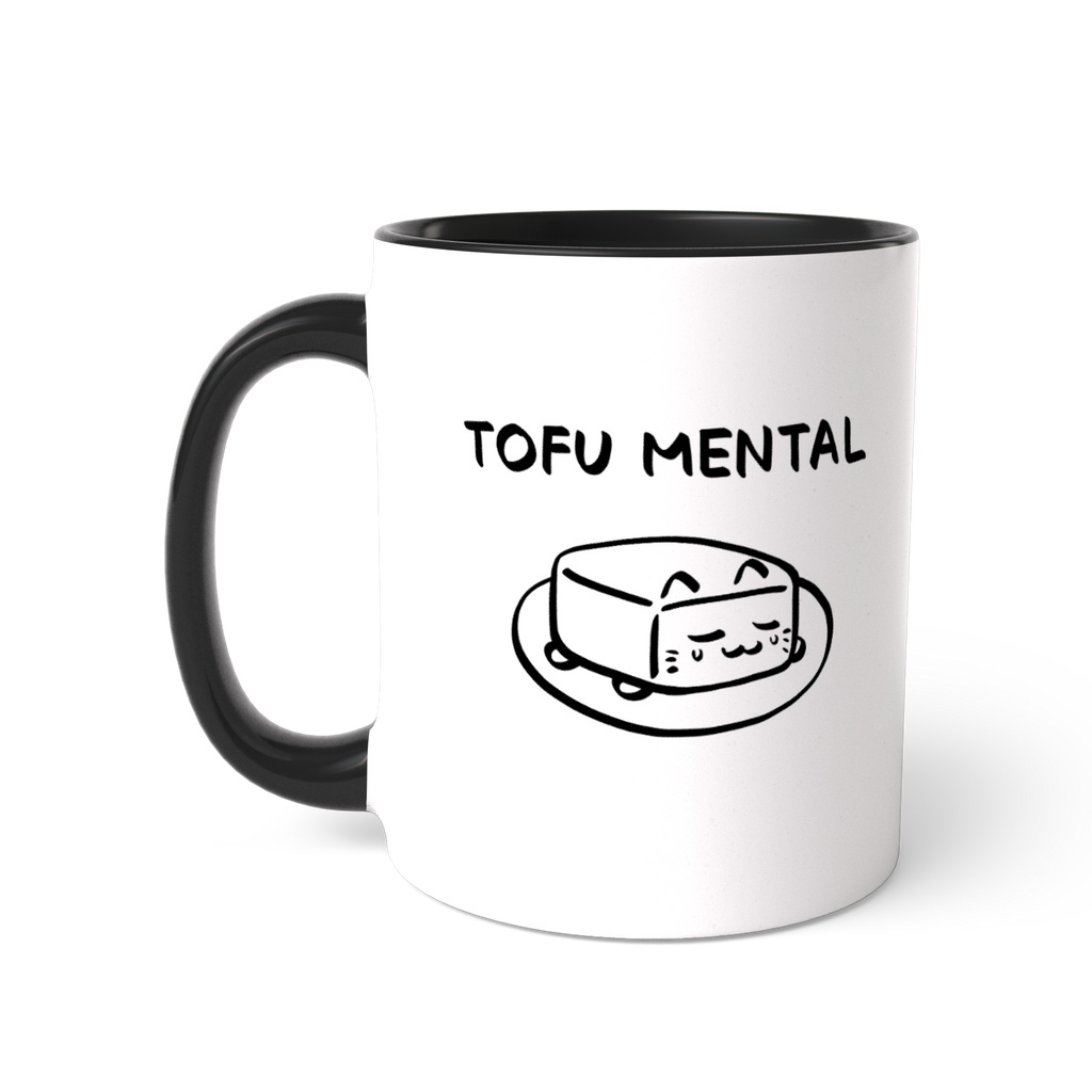 TOFU MENTAL CAT 《とうふメンタルねこ》ツートンカラーマグカップ