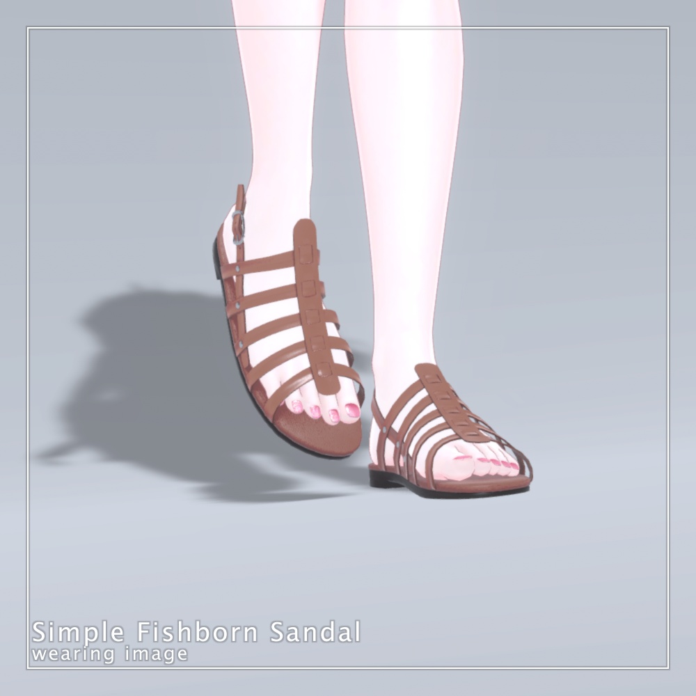 【セレスティア専用】シンプルフィッシュボーンサンダル ( 無料/free! )
