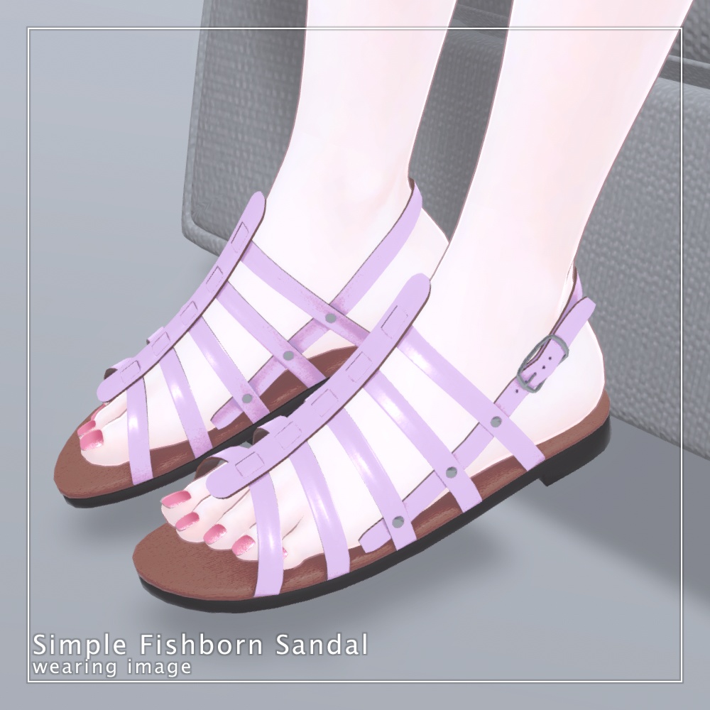 【セレスティア専用】シンプルフィッシュボーンサンダル ( 無料/free! )