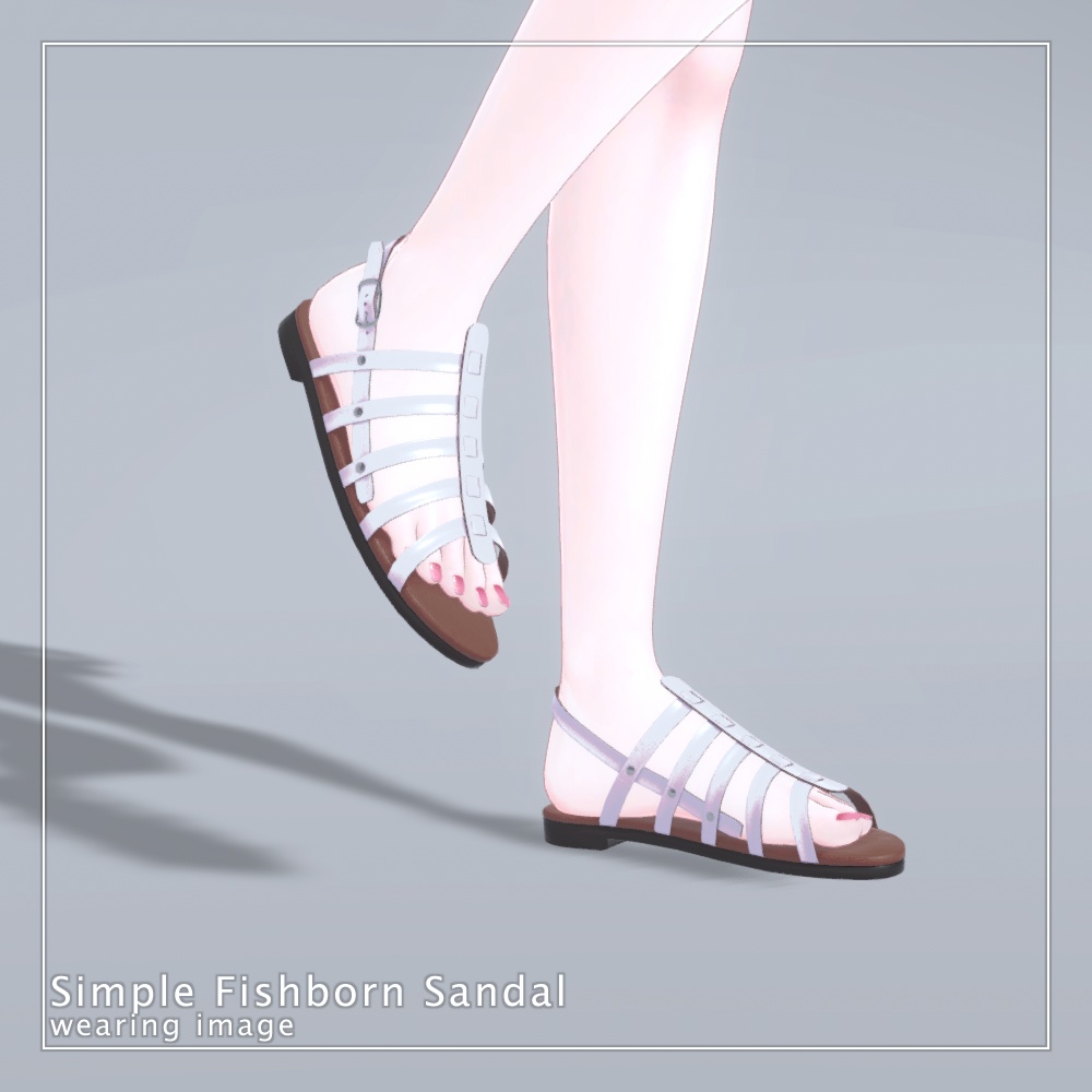 【セレスティア専用】シンプルフィッシュボーンサンダル ( 無料/free! )