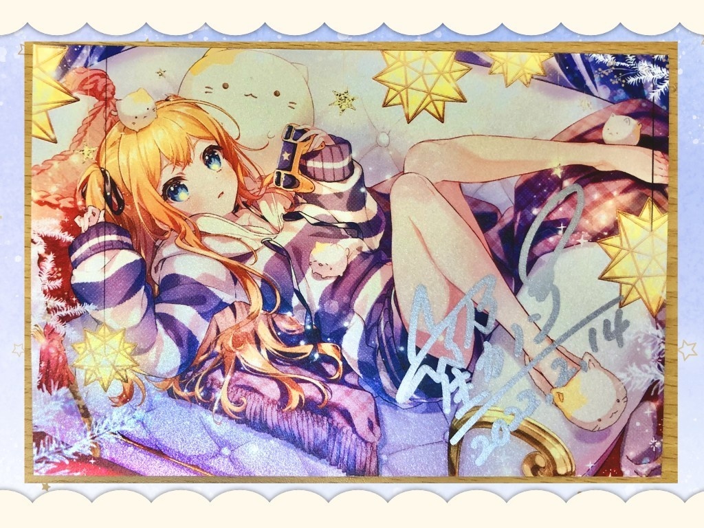 直筆サイン入りポストカード 3周年記念 星乃カノン