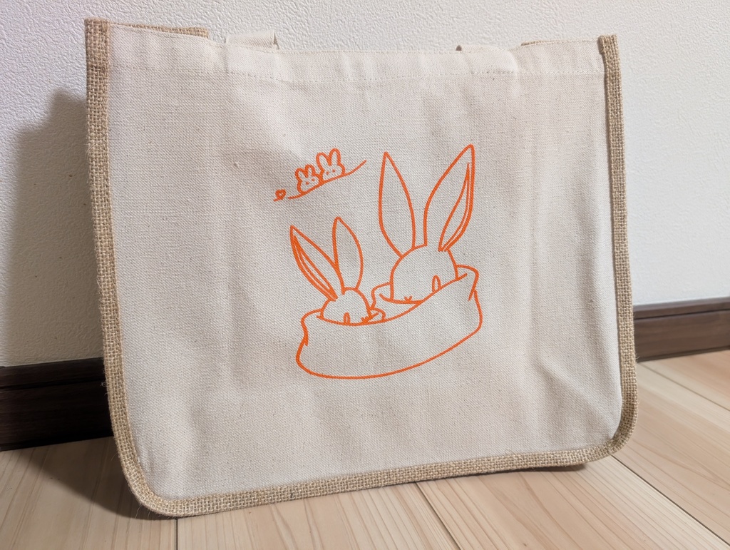 トートバッグ(ジュート&キャンバスコンビ)