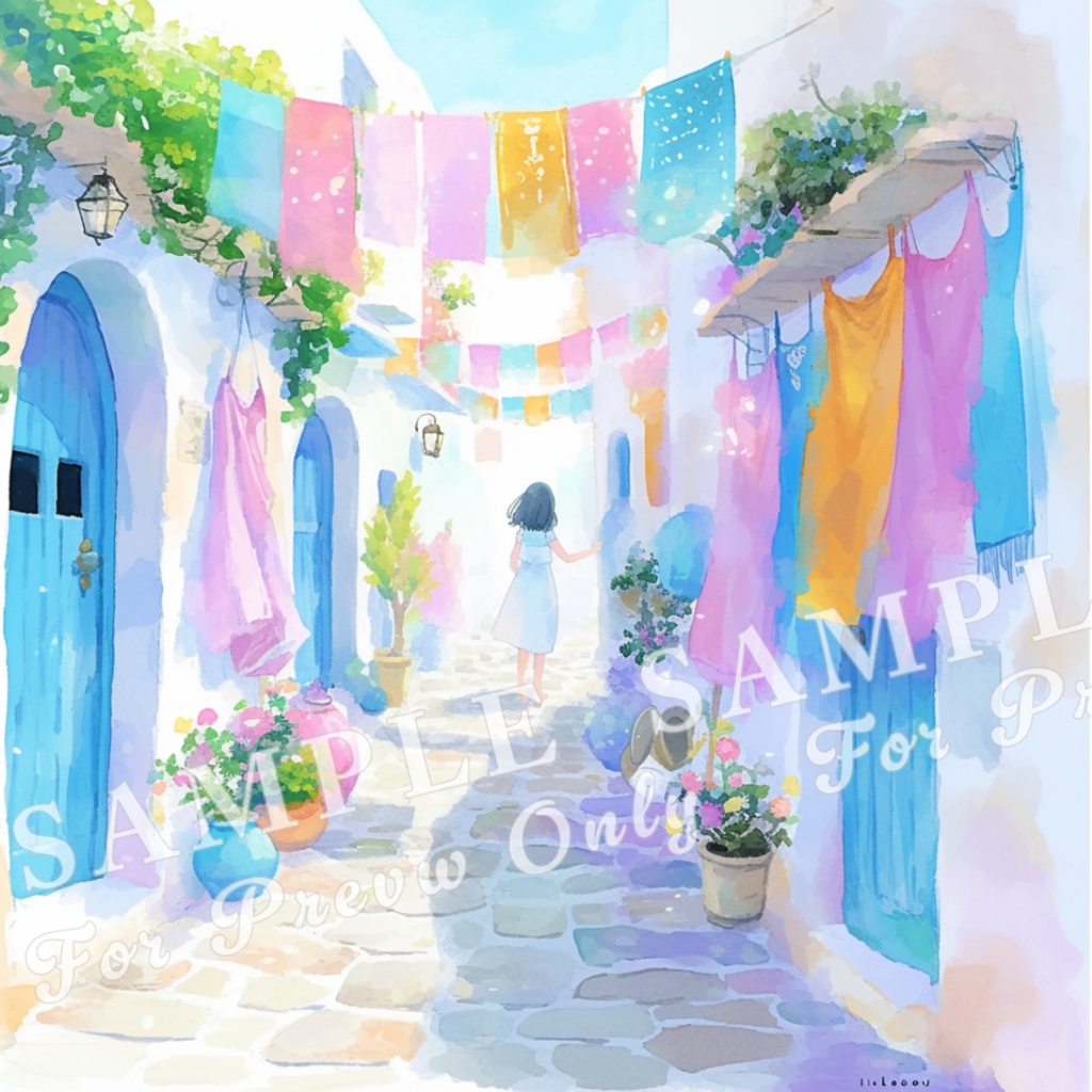 【旅の街角シリーズ】水彩ドリーム vol.1