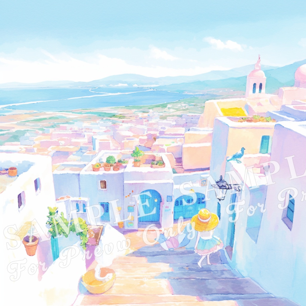 【旅の街角シリーズ】水彩ドリーム vol.1