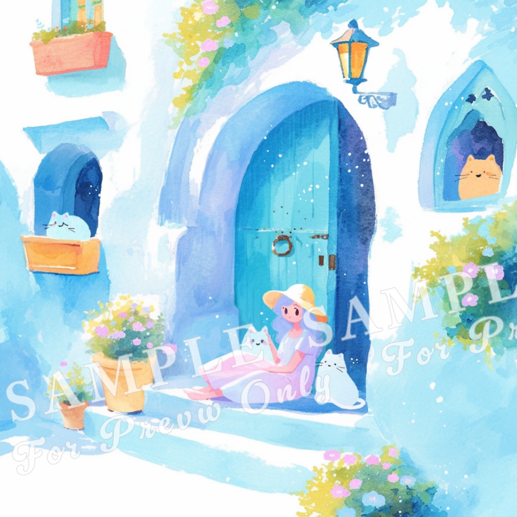 【旅の街角シリーズ】水彩ドリーム vol.1