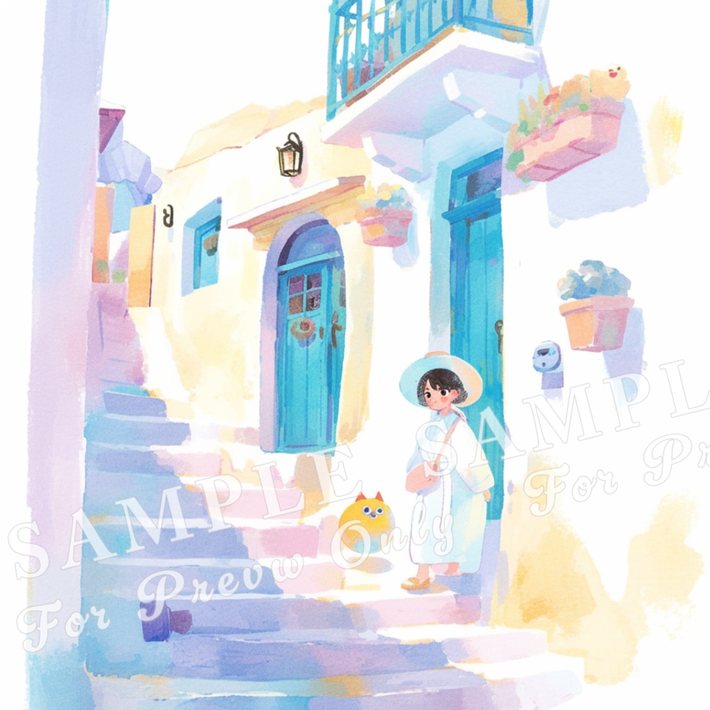 【旅の街角シリーズ】水彩ドリーム vol.1