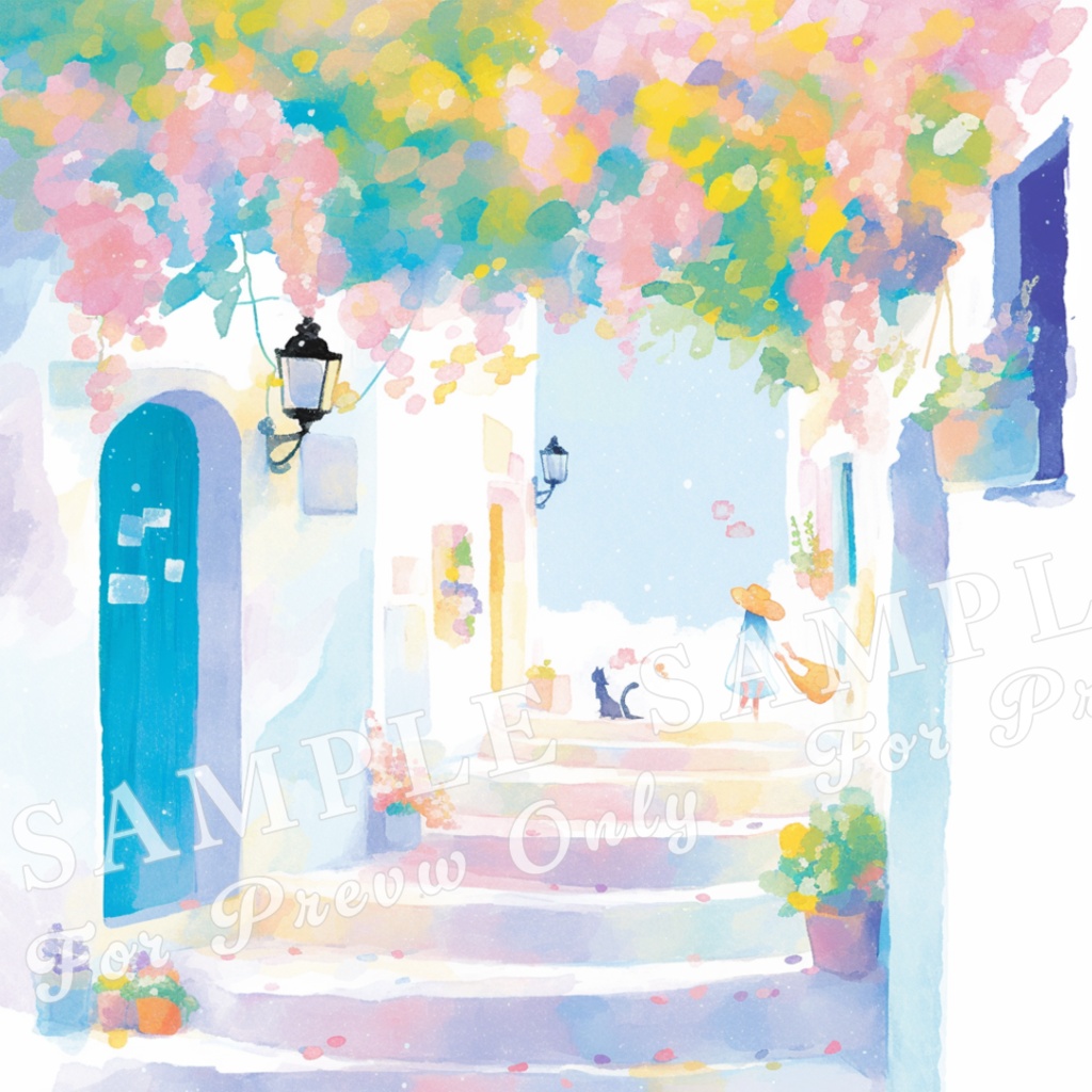 【旅の街角シリーズ】水彩ドリーム vol.1