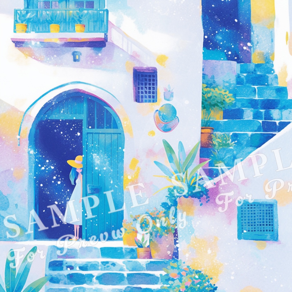 【旅の街角シリーズ】雨粒パレット vol.1