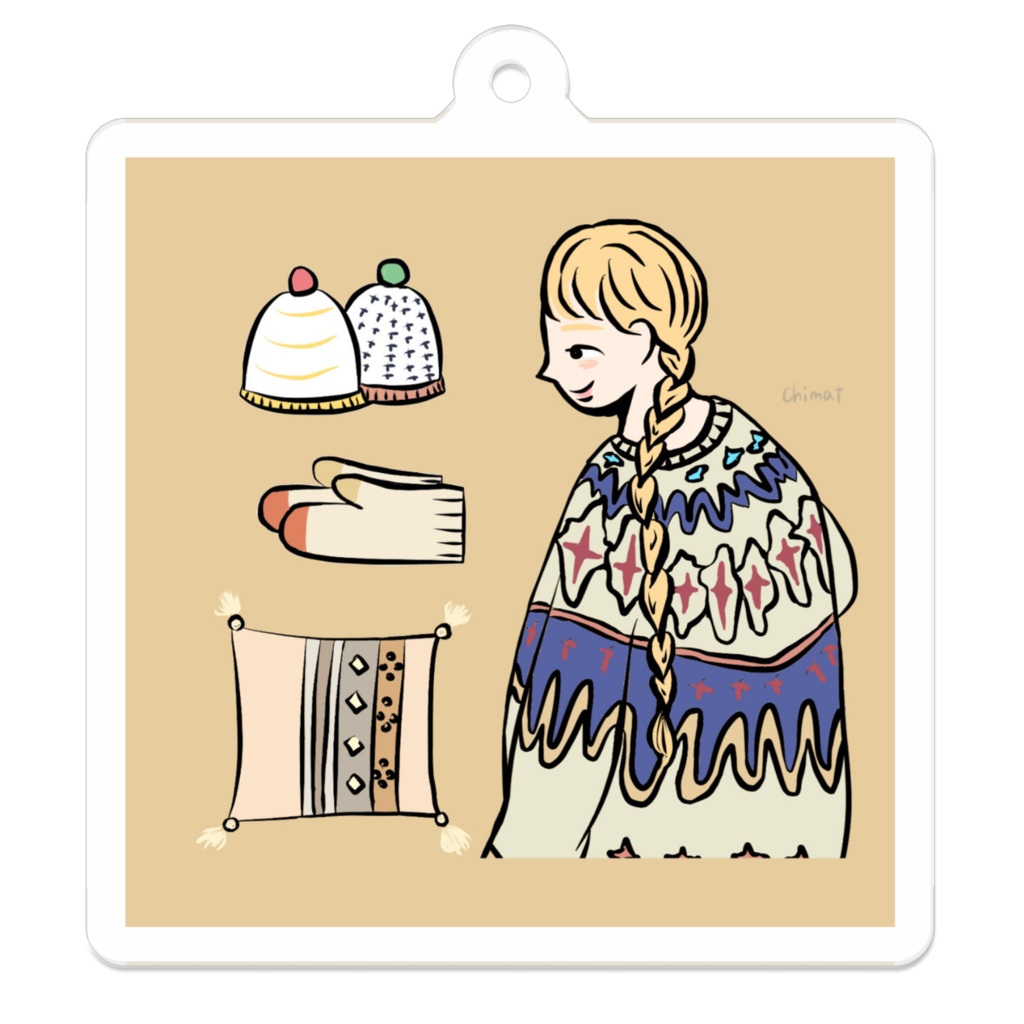 イラストアクリルキーホルダー