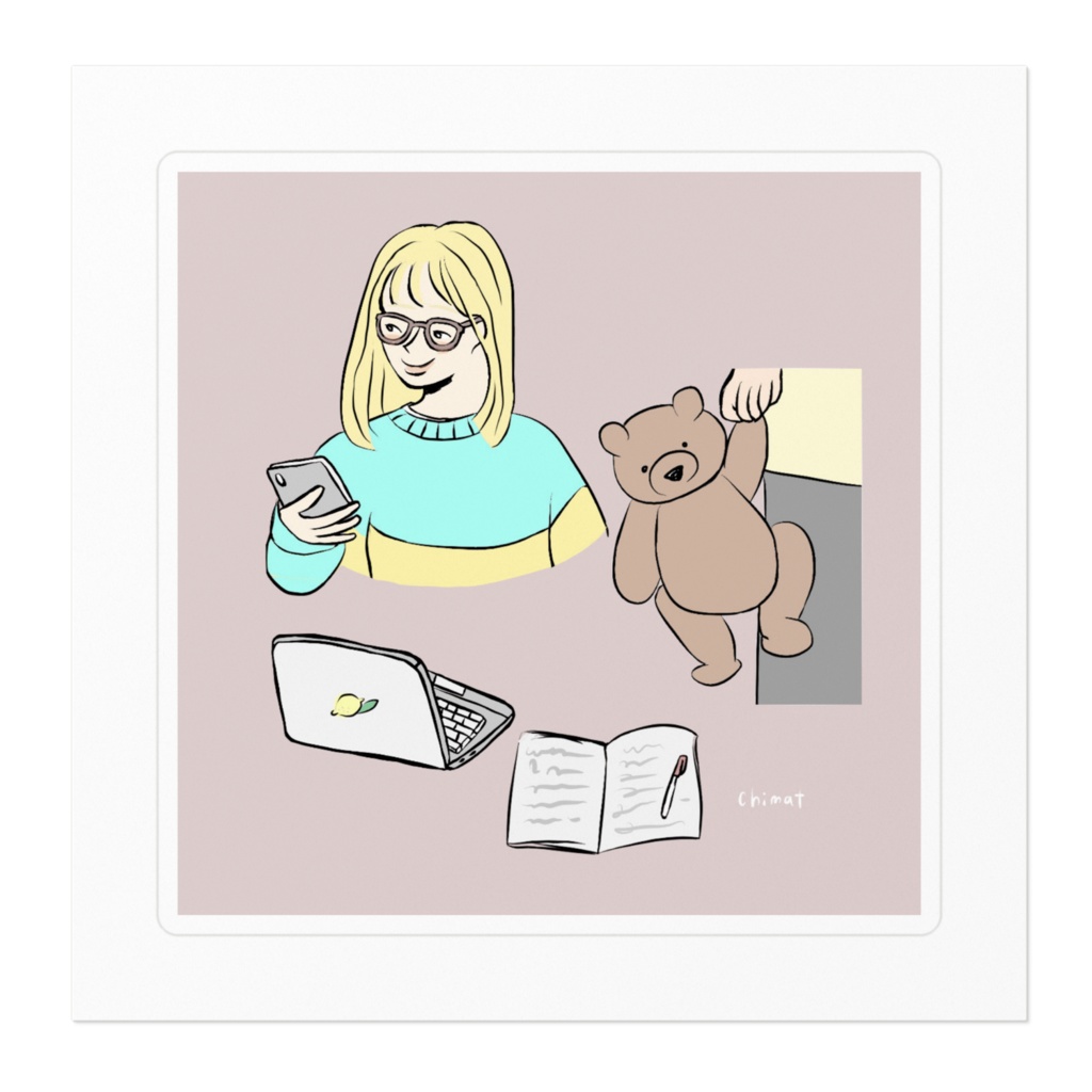 イラストステッカー